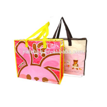 carry bag with zipper Customized promotional laminated non woven bag
